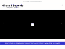 Tablet Screenshot of minuteetseconde.com